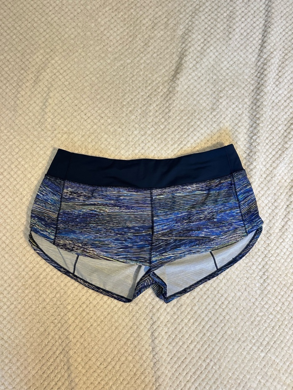 lululemon athletica Blue Space-Dye Athletic Shorts